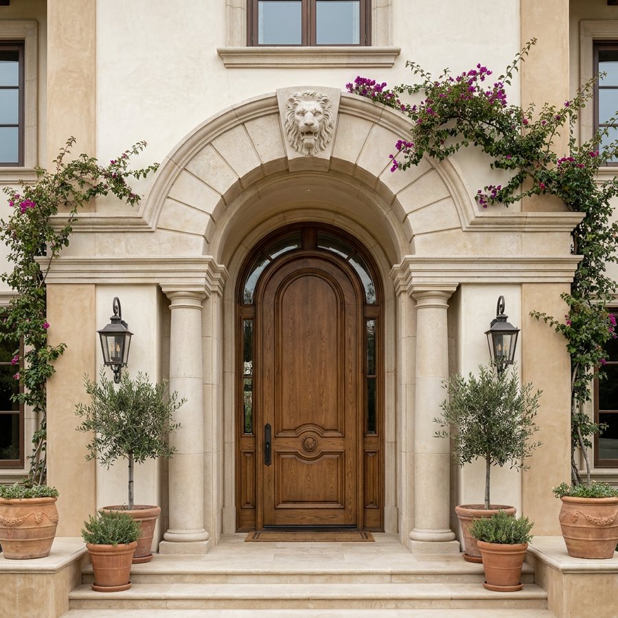 CLADECO® keystone installed above an arch